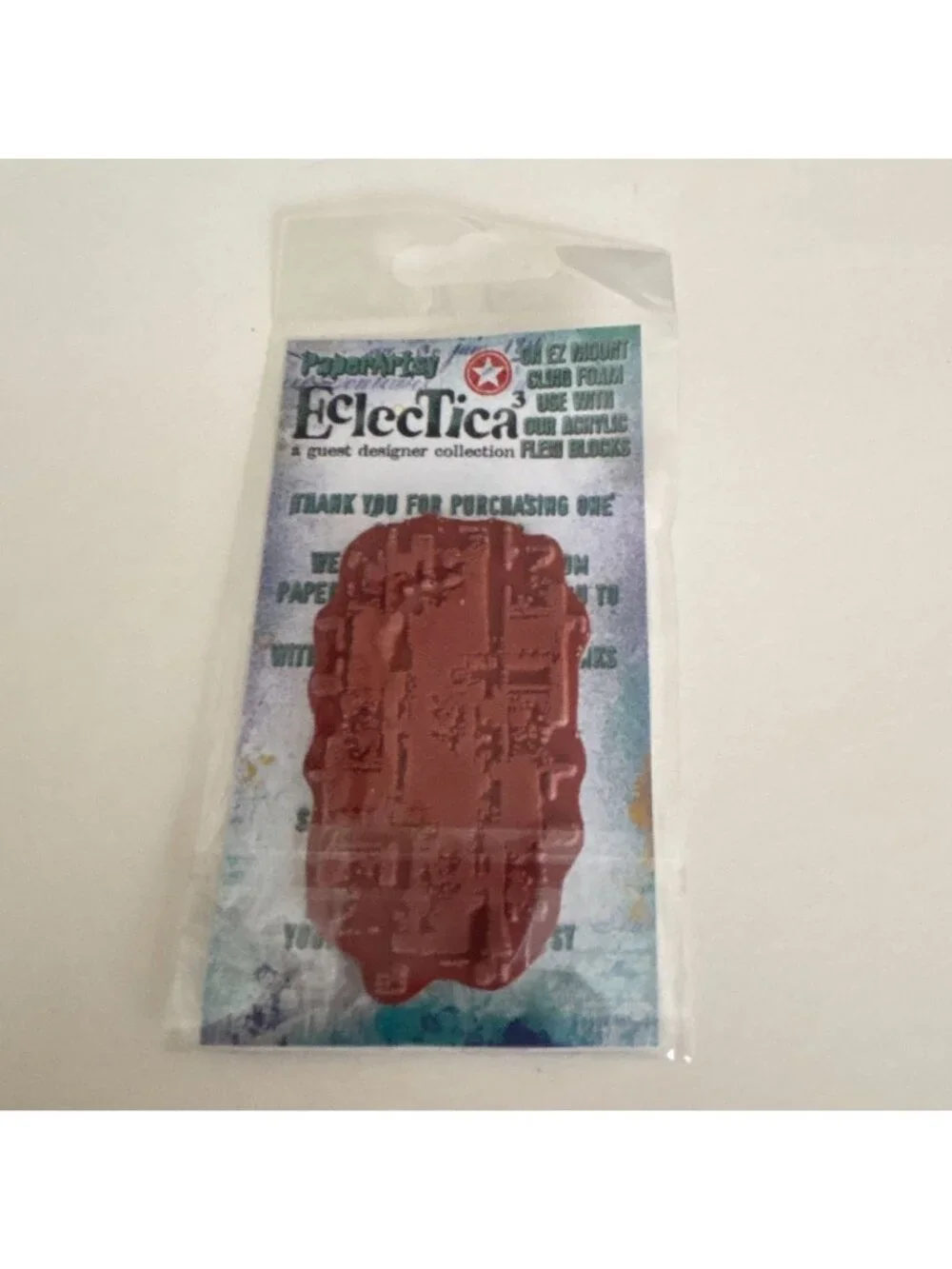 PaperArtsy Eclectica Rubber Stamp Abstract Grunge Industrial Mixed Media Art